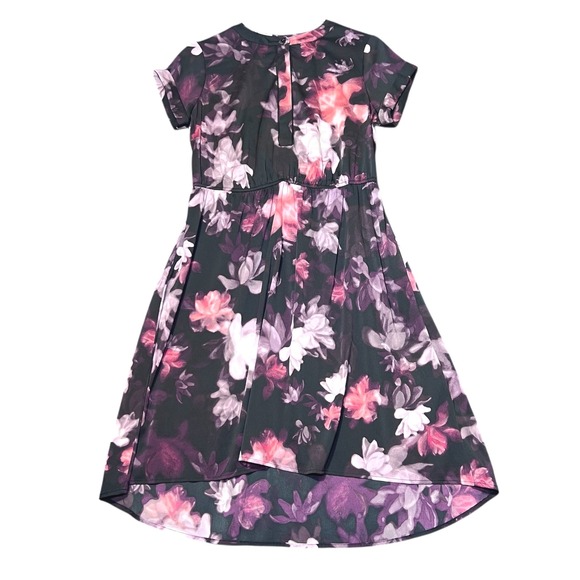 Simply‎ Vera Vera Wang Dress Womens Medium Floral Print High Low Midi Chic Boho - Picture 2 of 13